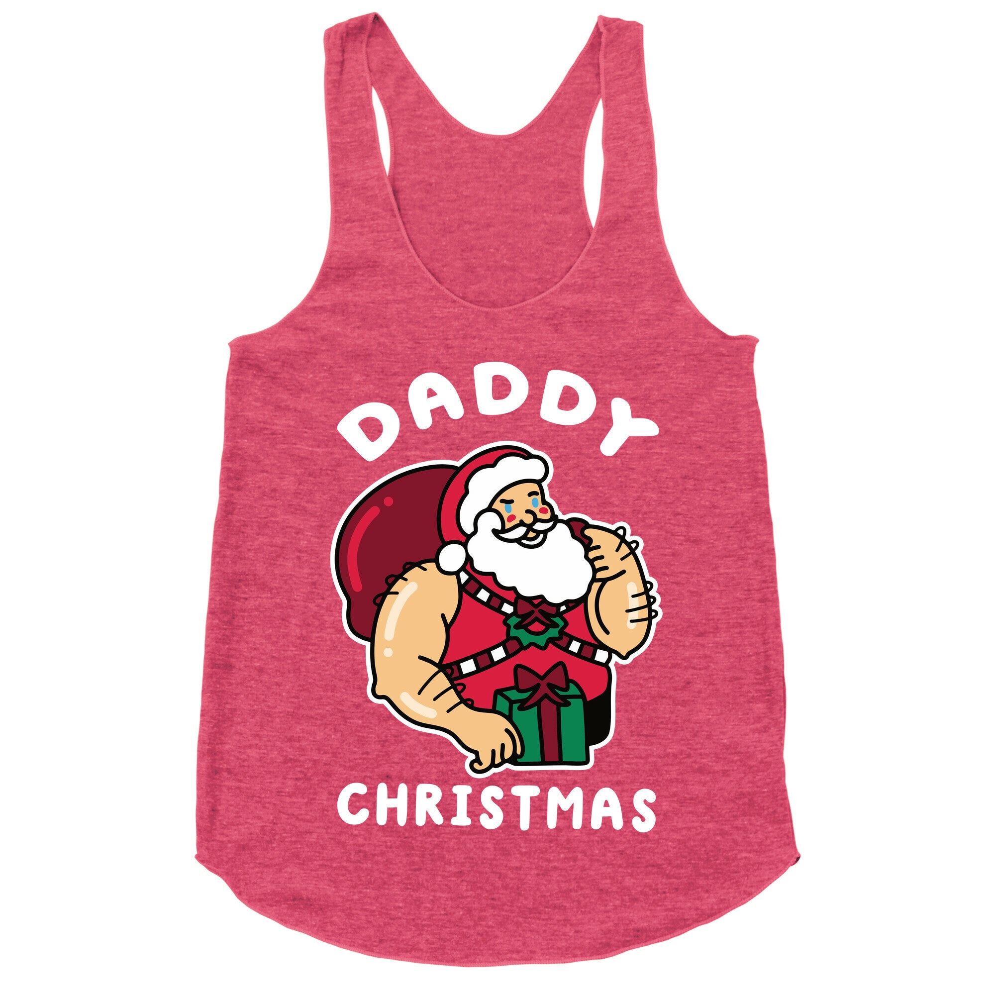 Daddy Christmas Racerback Tank